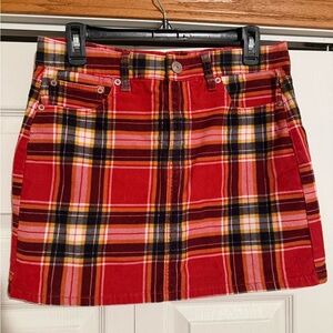 American Eagle Plaid Mini Skirt